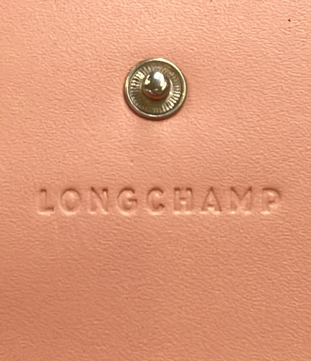 美品 Longchamp 三つ折り財布 レディース ロンシャン