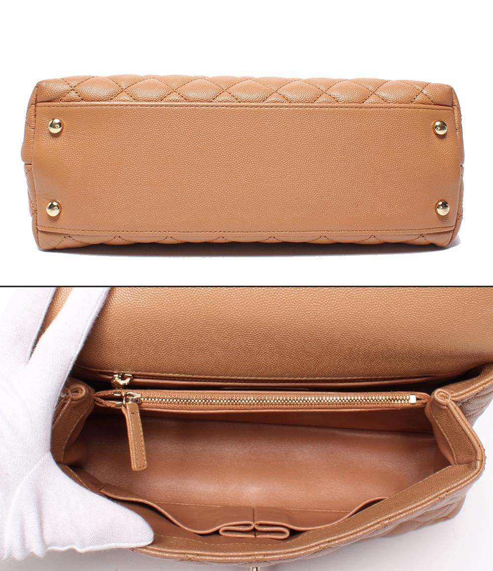 CHANEL 2way ハンドバッグ ショルダーバッグ マトラッセ ゴールド金具 キャビアスキン ココハンドル29 レディース シャネル