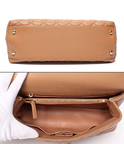 CHANEL 2way ハンドバッグ ショルダーバッグ マトラッセ ゴールド金具 キャビアスキン ココハンドル29 レディース シャネル