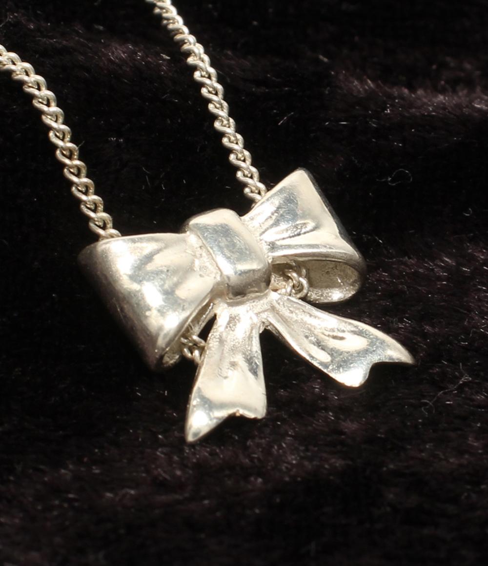 スタージュエリー ネックレス SV リボンモチーフ レディース STAR JEWELRY