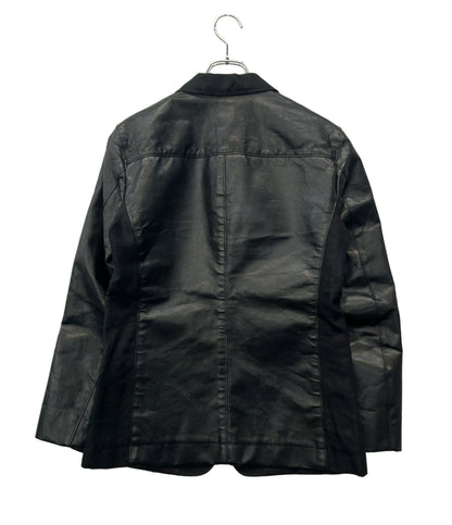 ISSEY MIYAKE テーラードジャケット 素材切替 牛革 ME51LD055 メンズ SIZE 1 (S) イッセイミヤケ