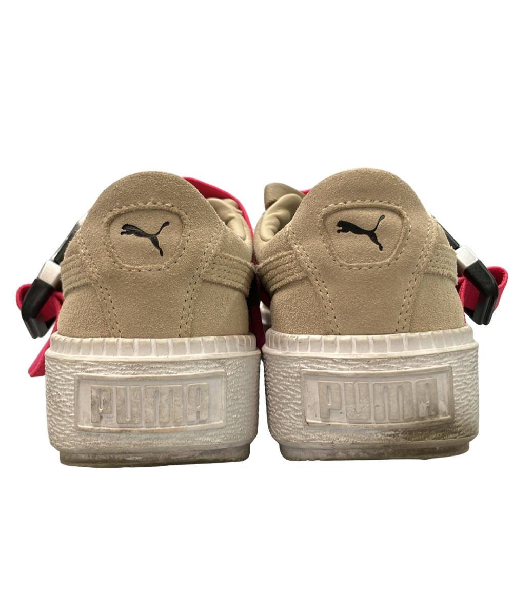 PUMA ローカット厚底スニーカー プラットフォーム トレース バックル 367451-02 レディース SIZE 24.5 (L) プーマ