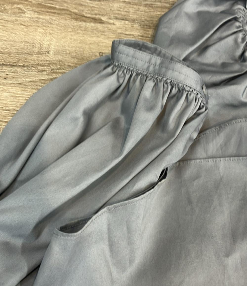 Drawer 長袖ブラウス フリルカラーリボン 2WAY 比翼仕立て つけ襟 6511-299-1048 レディース SIZE 38 (S) ドゥロワー