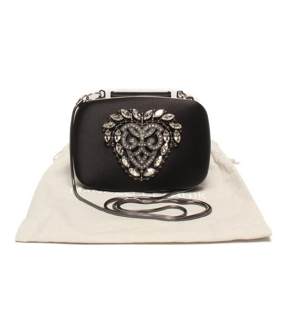 MANOLO BLAHNIK 2way クラッチバッグ チェーンショルダーバッグ