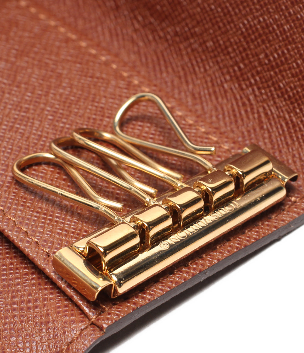 美品 LOUIS VUITTON 4連キーケース ミュルティクレ4 モノグラム M62631 レディース ルイ・ヴィトン