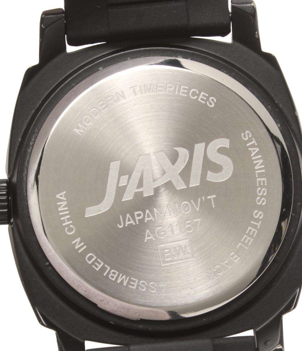 J-AXIS 腕時計 クオーツ ブラック AG1157 レディース メンズ ジェイ アクシス