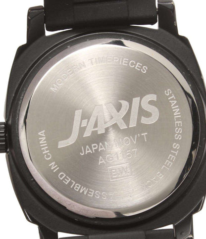 J-AXIS 腕時計 クオーツ ブラック AG1157 レディース メンズ ジェイ アクシス
