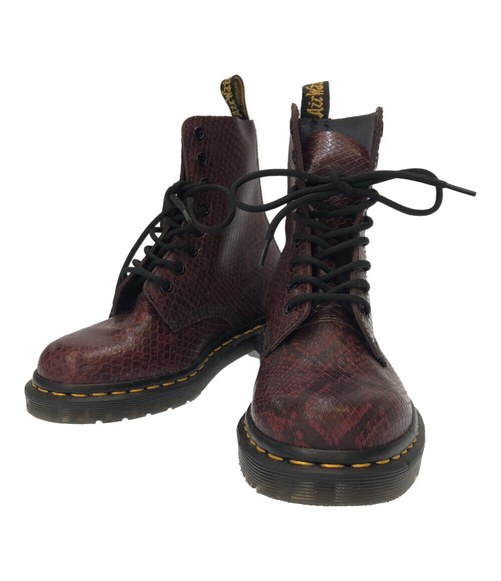 ドクターマーチン 美品 8ホールショートブーツ パイソン柄      レディース SIZE 4UK (M) Dr.Martens