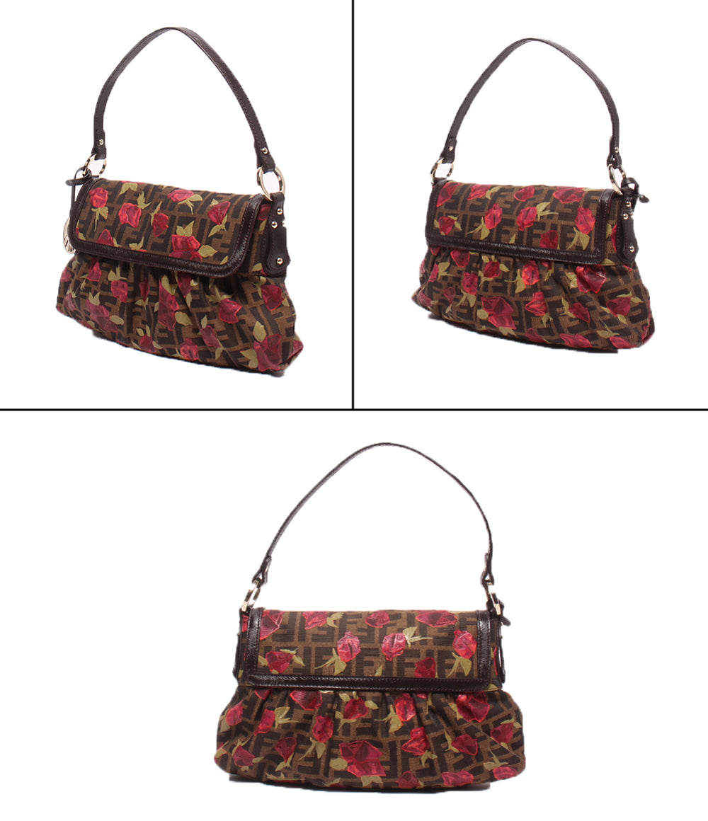 FENDI ワンショルダーバッグ ハンドバッグ 肩掛け ズッカ ローズ