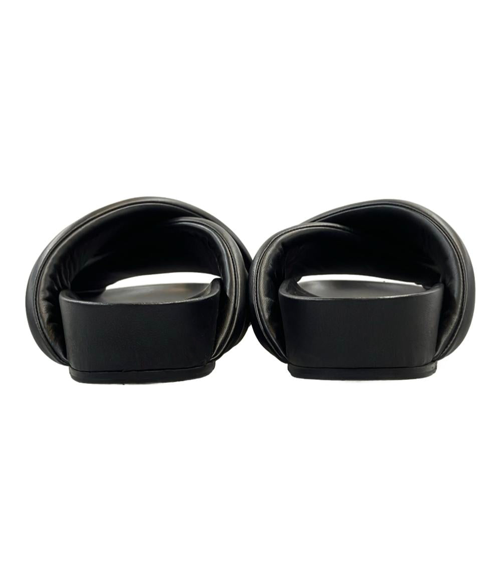 JIL SANDER スライドサンダル クロスストラップ レザー メンズ SIZE 42 27(cm) ジルサンダー