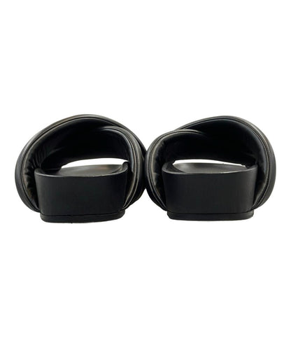 JIL SANDER スライドサンダル クロスストラップ レザー メンズ SIZE 42 27(cm) ジルサンダー