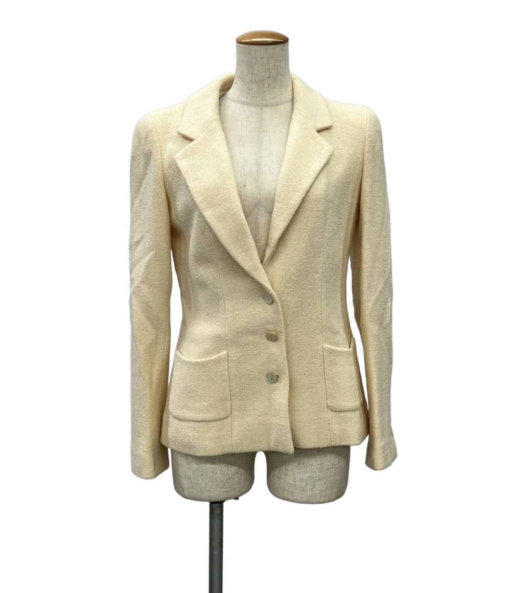 CHANEL テーラードジャケット アイボリー ウール P20557V11746 レディース SIZE 36 (S) シャネル