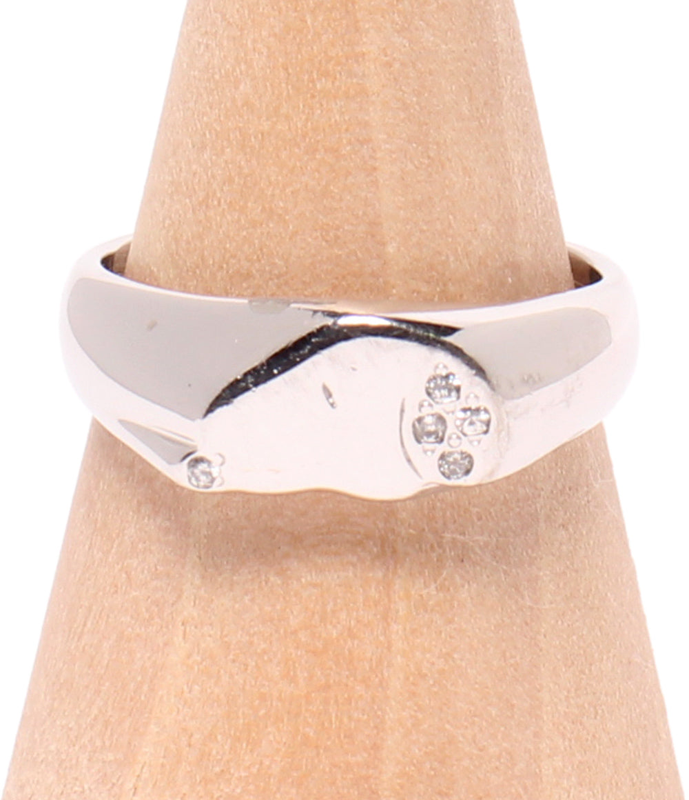 美品 UFS リング 指輪 SV925 スヌーピー ダイヤ 0.03ct レディース SIZE 11号