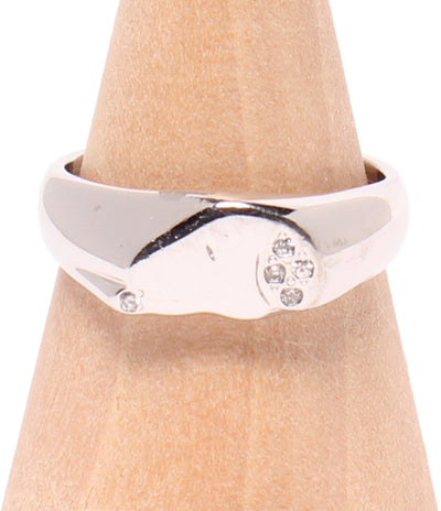 美品 UFS リング 指輪 SV925 スヌーピー ダイヤ 0.03ct レディース SIZE 11号