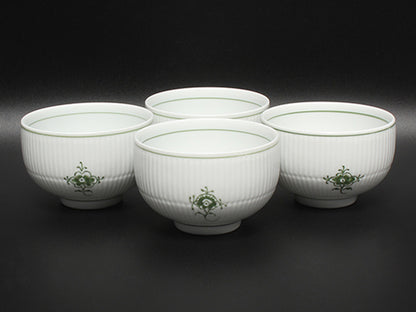訳あり Royal Copenhagen 急須 湯呑み カップ 5点セット 茶器セット グリーンフルーテッド ロイヤルコペンハーゲン