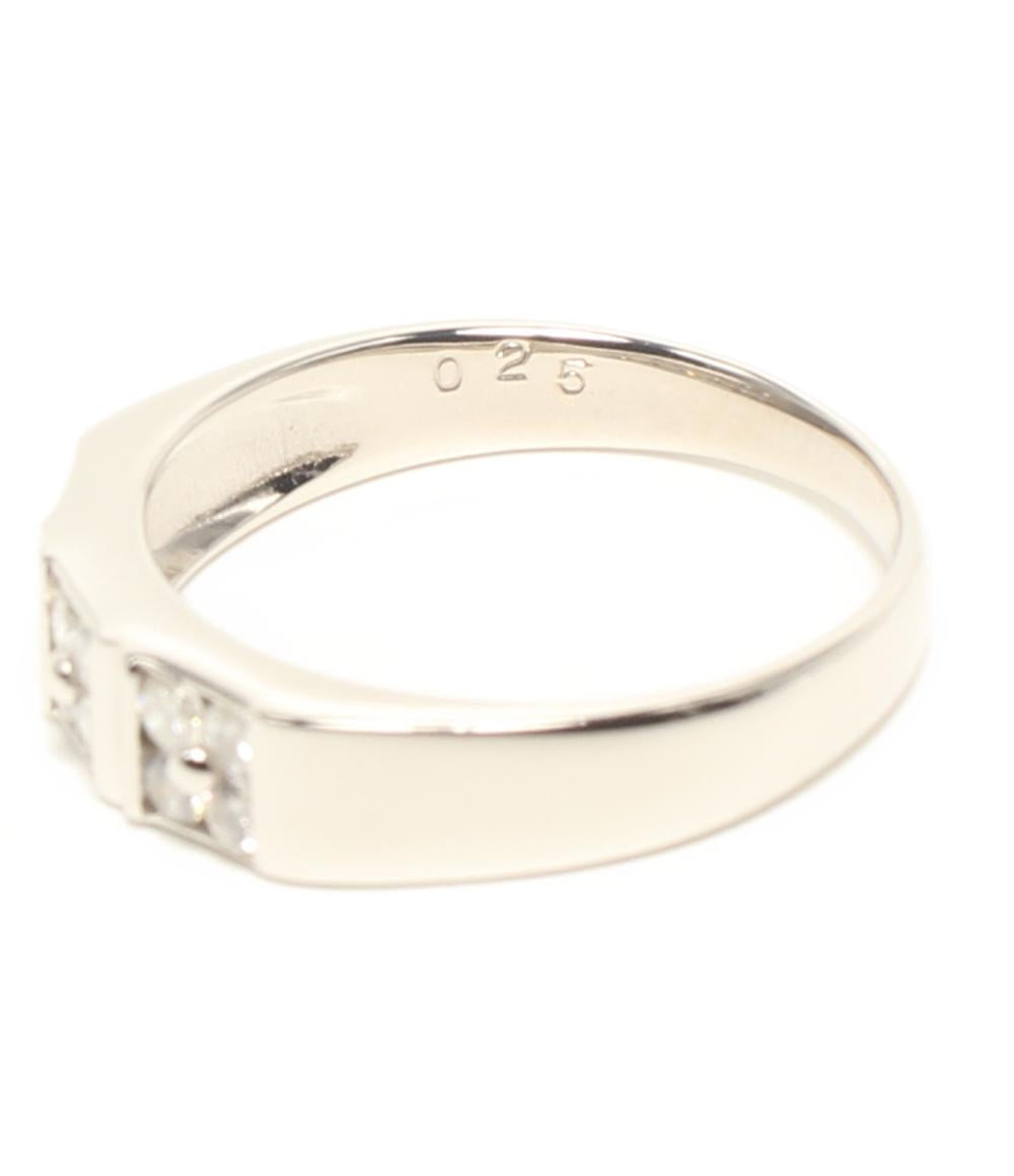 美品 リング 指輪 Pt900 ダイヤ 0.25ct レディース SIZE 12号