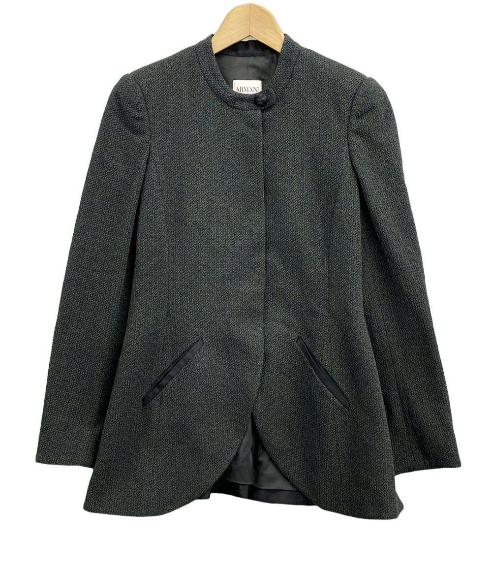 アルマーニコレッツォーニ ノーカラージャケット レディース SIZE 38 (M) ARMANI COLLEZIONI