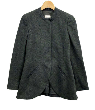 アルマーニコレッツォーニ ノーカラージャケット レディース SIZE 38 (M) ARMANI COLLEZIONI