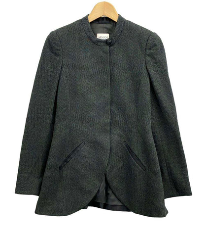 アルマーニコレッツォーニ ノーカラージャケット レディース SIZE 38 (M) ARMANI COLLEZIONI