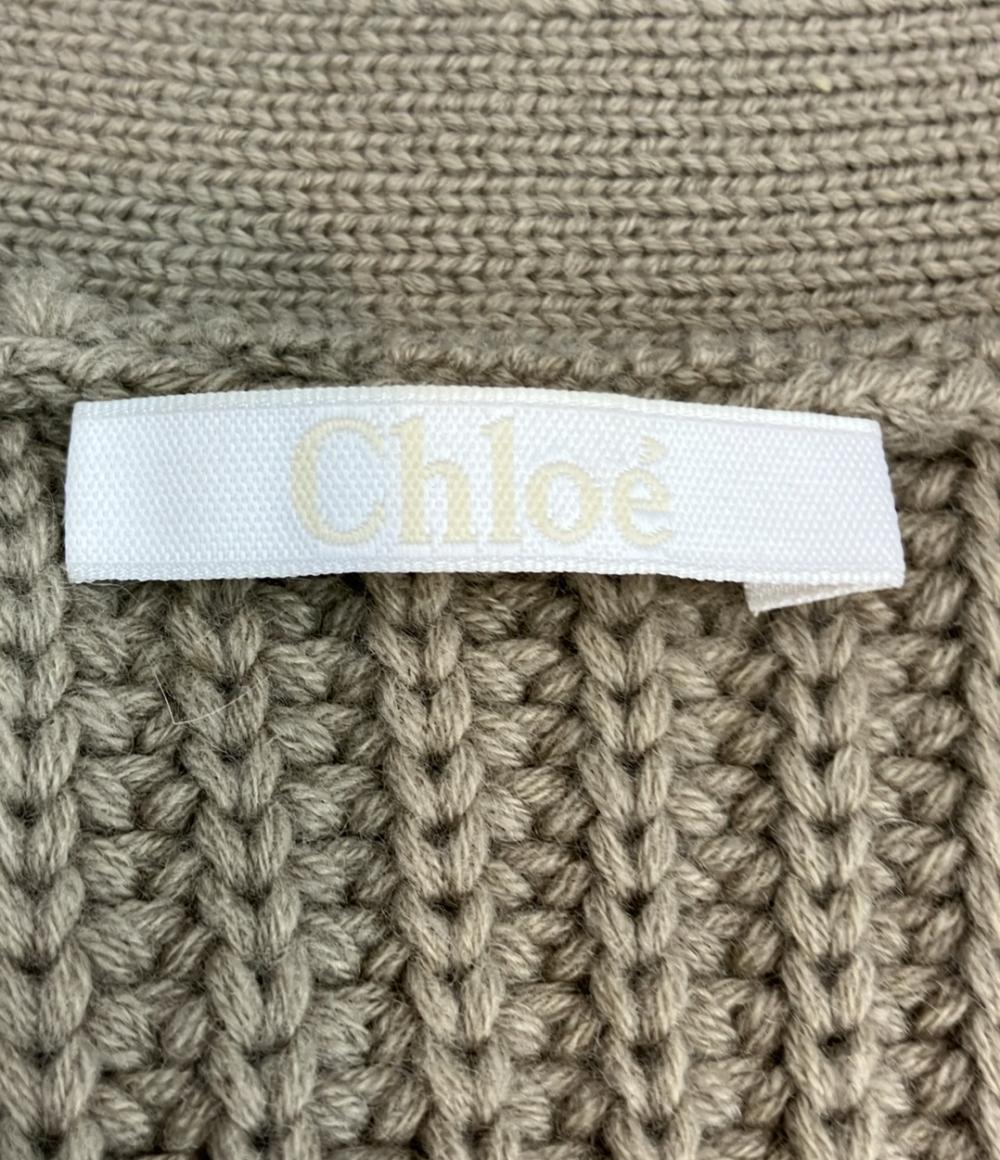 Chloe 長袖カーディガン ニット ロング 11AMC11-110510 レディース SIZE M クロエ