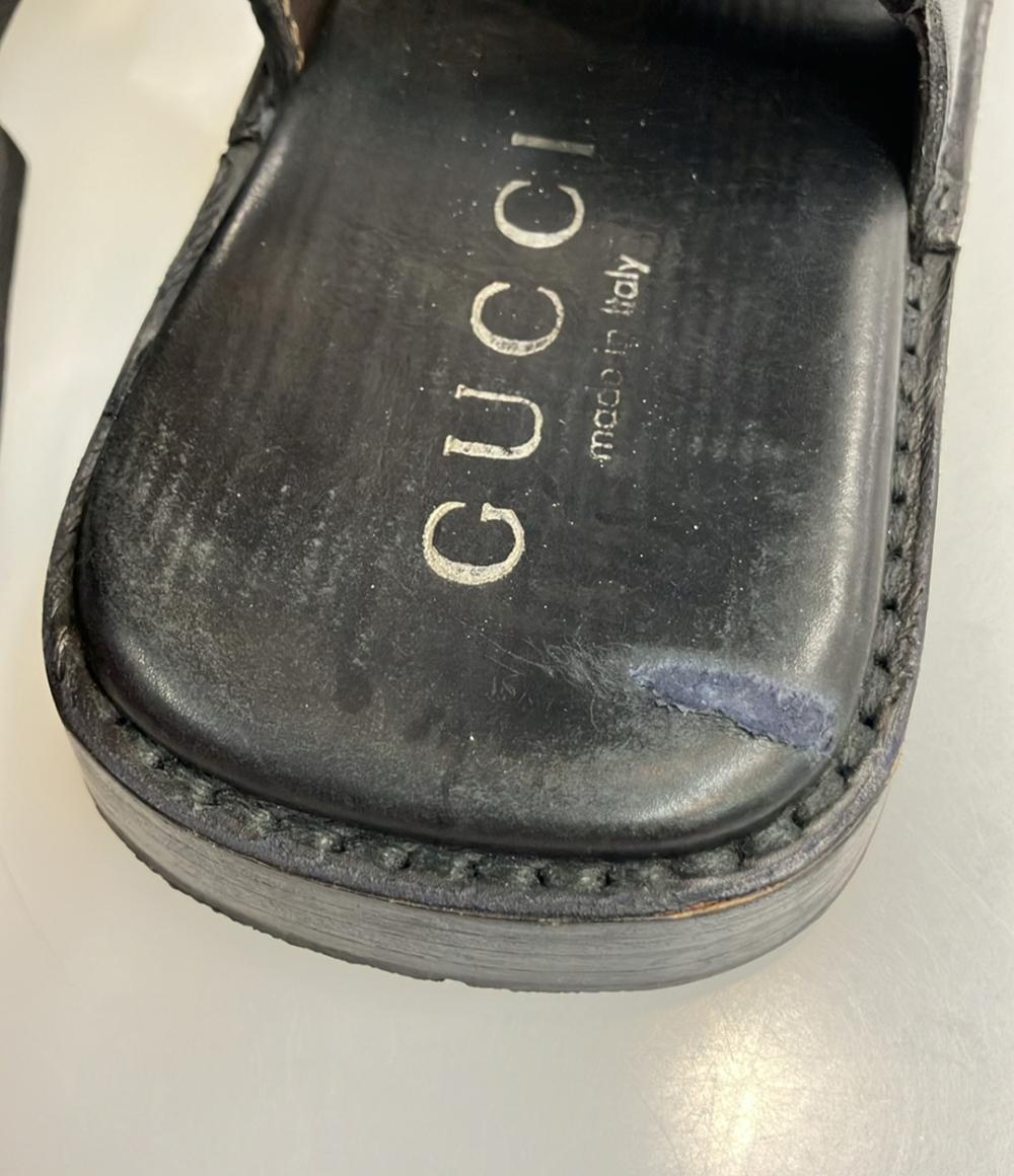 GUCCI レザーサンダル シェリーライン メンズ SIZE 40 (25cm) グッチ