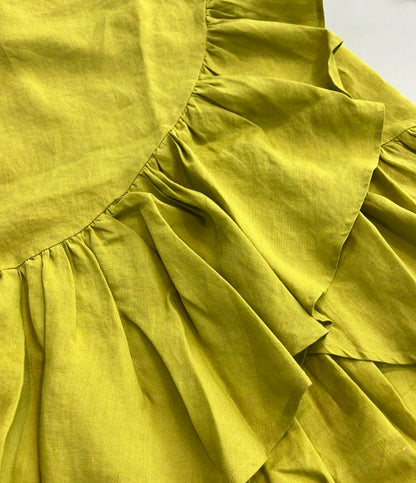 マイラン フィッシュテールリネンラップスカート レディース SIZE F (M) MYLAN