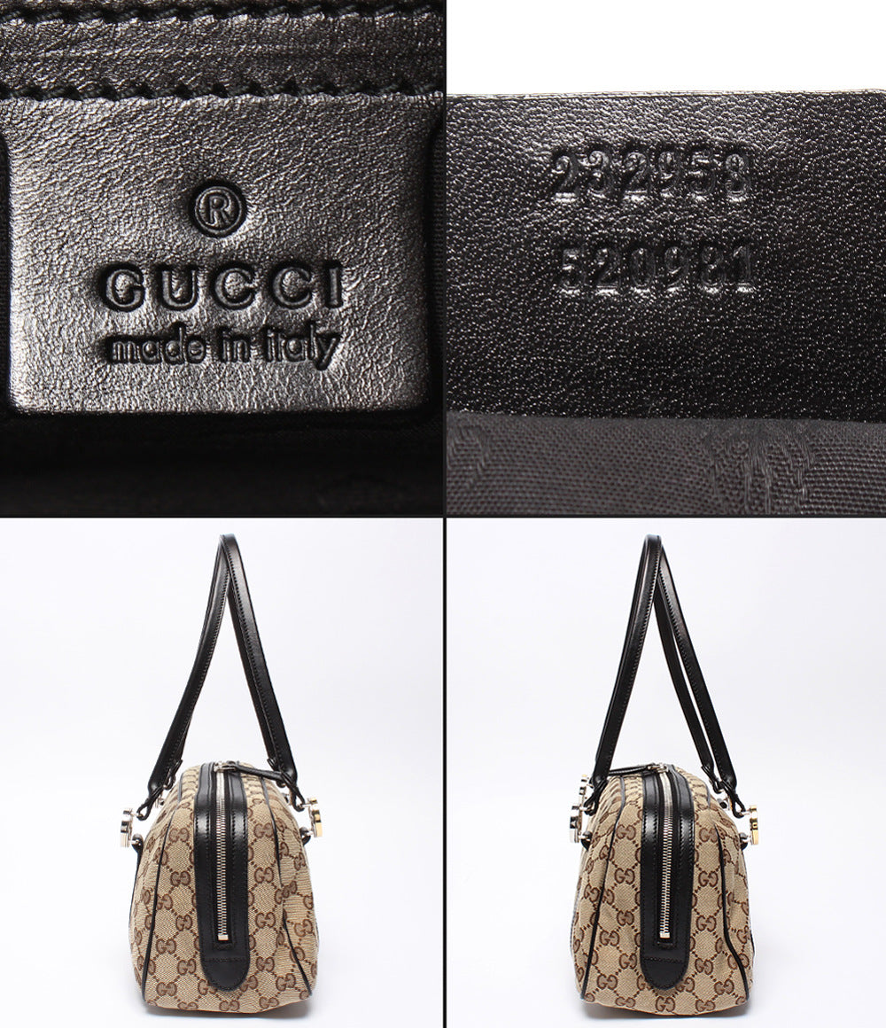 GUCCI ハンドバッグ ショルダーバッグ ミニボストンバッグ 肩掛け GGツインズ GGキャンバス 232958 レディース グッチ