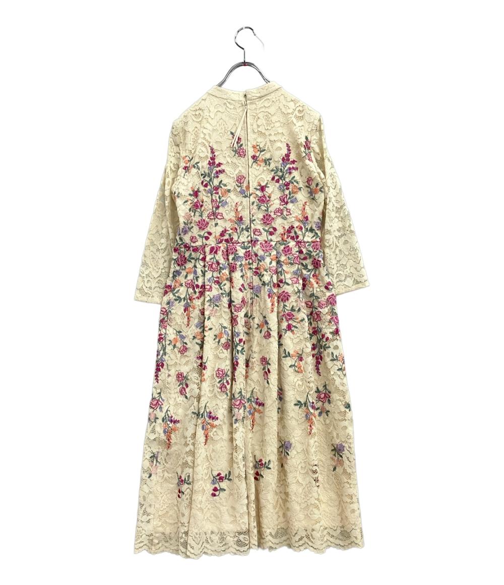 ローズティアラ 長袖ワンピース 花柄 総レース 51016-901 レディース SIZE 38 (M) Rose Tiara