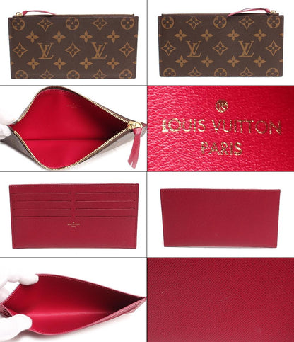 ルイ・ヴィトン チェーンウォレット ゴールド金具 ポシェット フェリシー モノグラム キャンバス フューシャ M81896 レディース LOUIS VUITTON