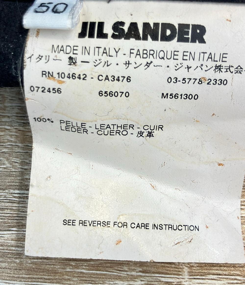 JIL SANDER 半袖シャツ レザー メンズ SIZE 50 (XL) ジルサンダー