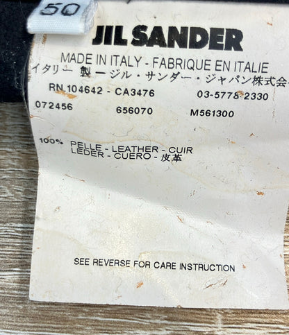 JIL SANDER 半袖シャツ レザー メンズ SIZE 50 (XL) ジルサンダー