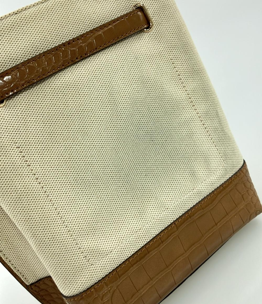 マイケルコース クロコ型押しレザーキャンバスミニショルダーバッグ 斜め掛け レディース MICHAEL KORS