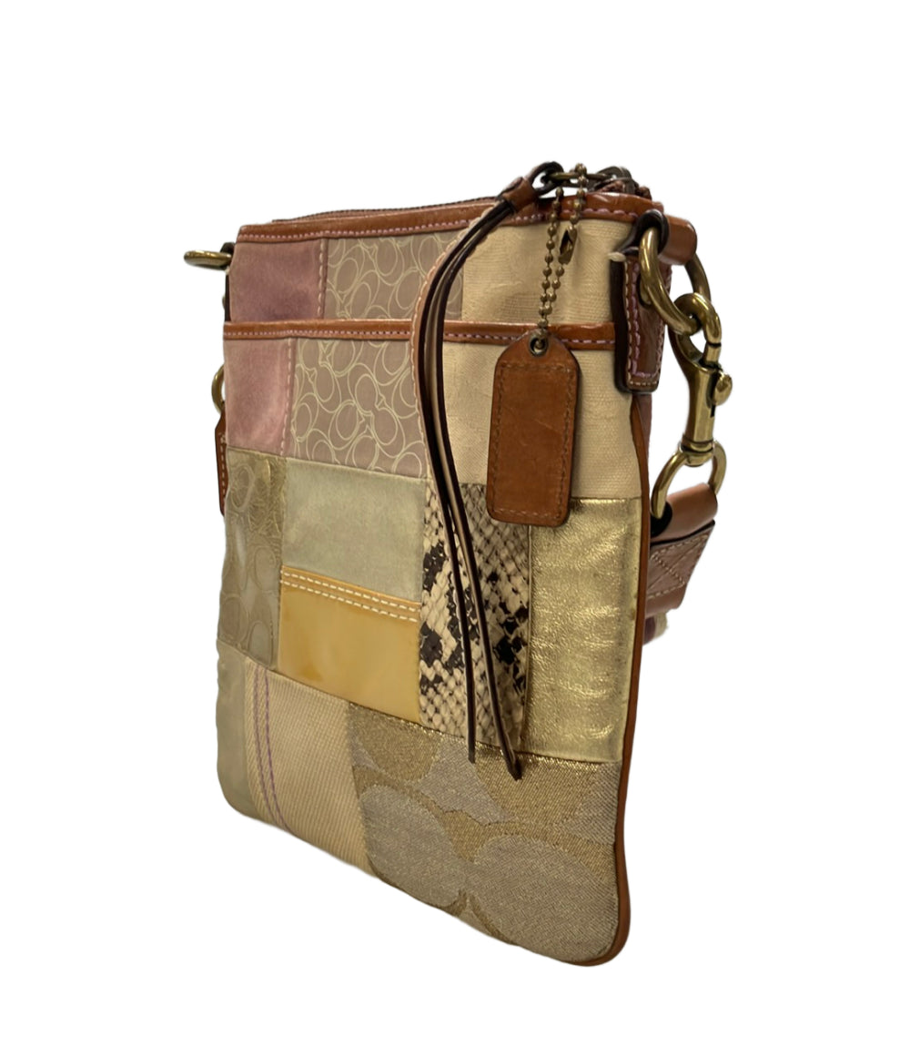 COACH ショルダーバッグ 斜め掛け パッチワーク シグネチャー 10006 レディース コーチ