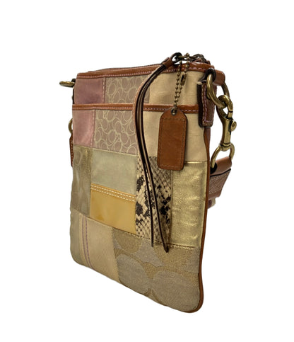 COACH ショルダーバッグ 斜め掛け パッチワーク シグネチャー 10006 レディース コーチ