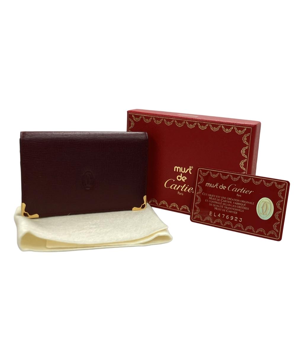 美品 Cartier カードケース レザー マストドゥカルティエ レディース カルティエ