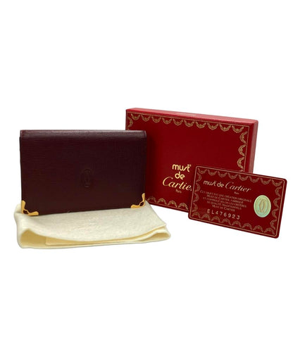 美品 Cartier カードケース レザー マストドゥカルティエ レディース カルティエ
