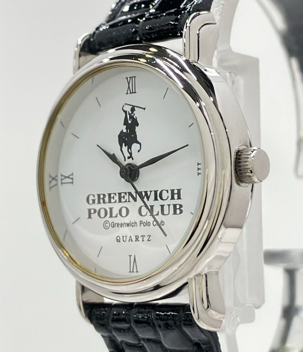 GREENWICH POLO CLUB 腕時計 ペアウォッチ クオーツ ホワイト メンズ レディース グリニッチ・ポロクラブ
