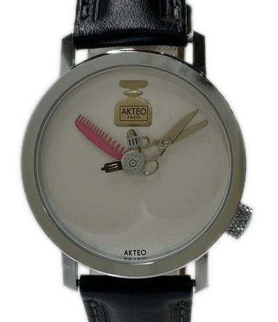 AKTEO 腕時計 クオーツ ホワイト系 レディース メンズ アクテオ