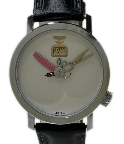 AKTEO 腕時計 クオーツ ホワイト系 レディース メンズ アクテオ