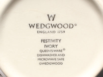 WEDGWOOD マグカップ 2点セット ペア フェスティビティ アイボリー ブルー ウエッジウッド
