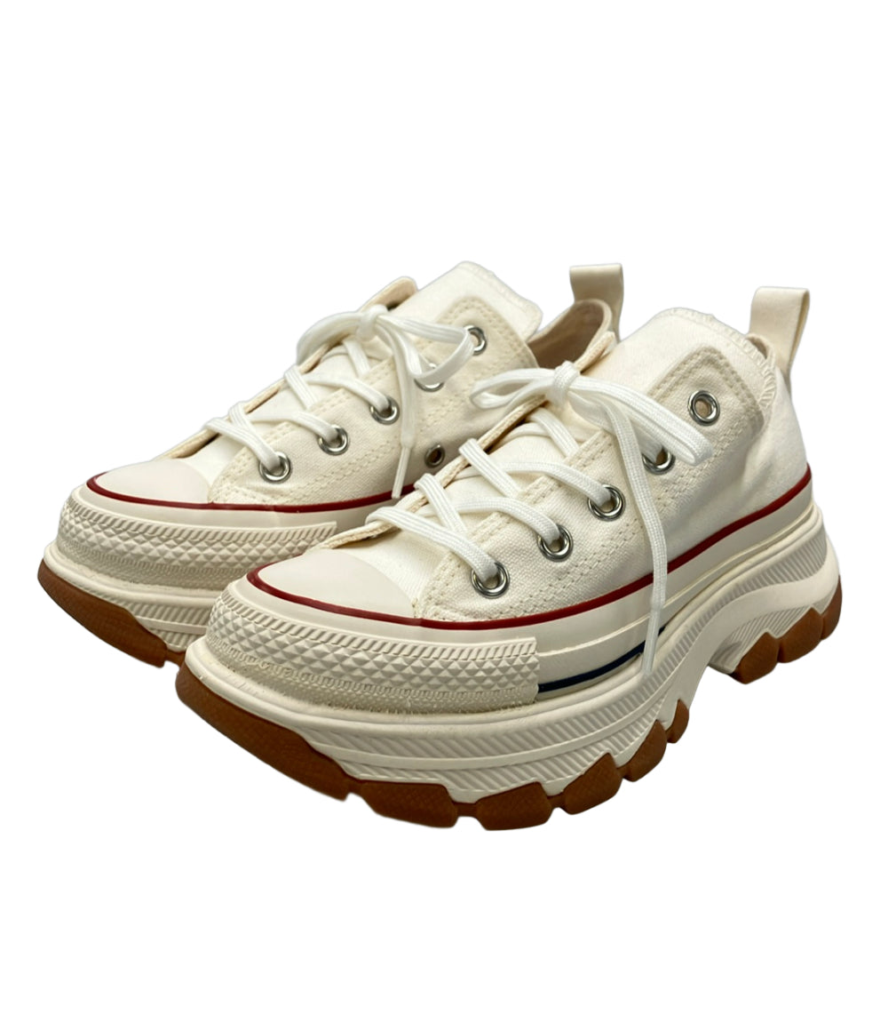 美品 CONVERSE ローカット厚底スニーカー オールスター 100 トレックウエーブ OX 1SD037 レディース SIZE 22.5 コンバース