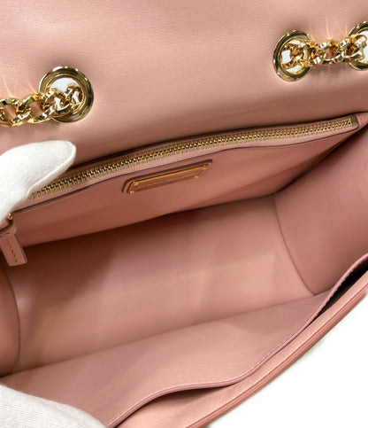 美品 Salvatore Ferragamo ショルダーバッグ 斜め掛け チェーン ヴァラ リボン AU21 G878 レディース サルヴァトーレフェラガモ