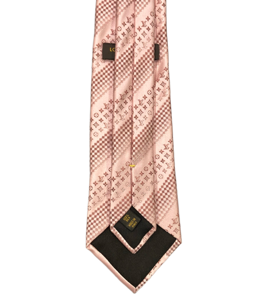 美品 LOUIS VUITTON ネクタイ シルク 100% クラヴァット パーティー モノグラム M72639 メンズ ルイ・ヴィトン