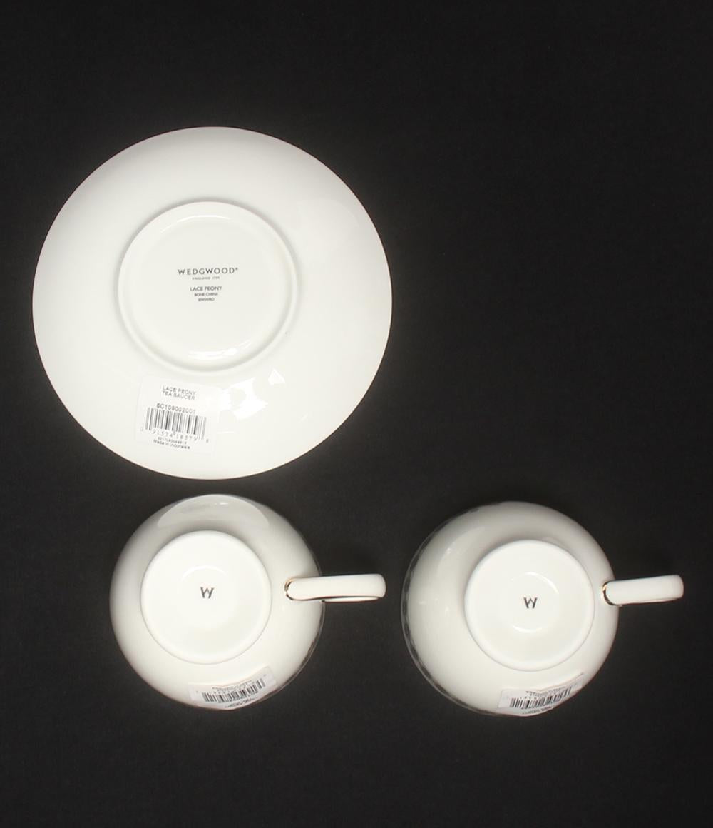 美品 ウェッジウッド カップ＆ソーサー1客 ＋カップ1点 セット レースピオニー WEDGWOOD