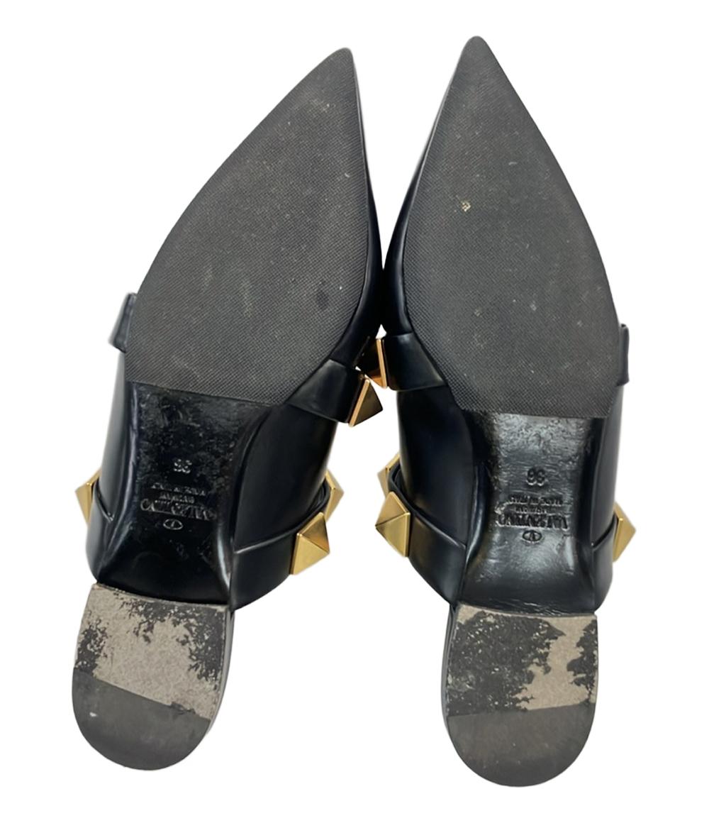 ヴァレンティノ・ガラヴァーニ フラットミュール スタッズ レディース SIZE 36 (M) Valentino Garavani