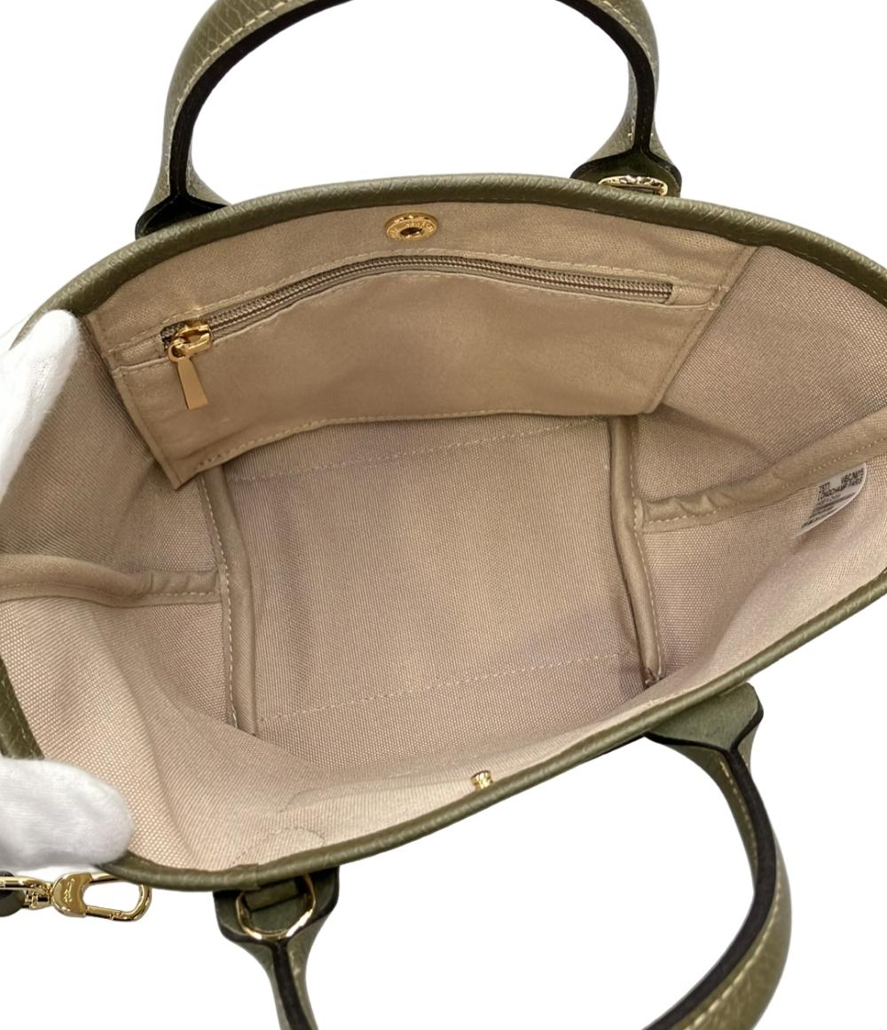 美品 Longchamp 2WAY ハンドバッグ ショルダーバッグ 斜め掛け バスケットバッグ レディース ロンシャン