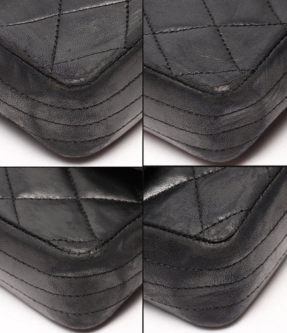 CHANEL チェーンショルダーバッグ ゴールド金具 シングルチェーン シングルフラップ デカココ マトラッセ レディース シャネル