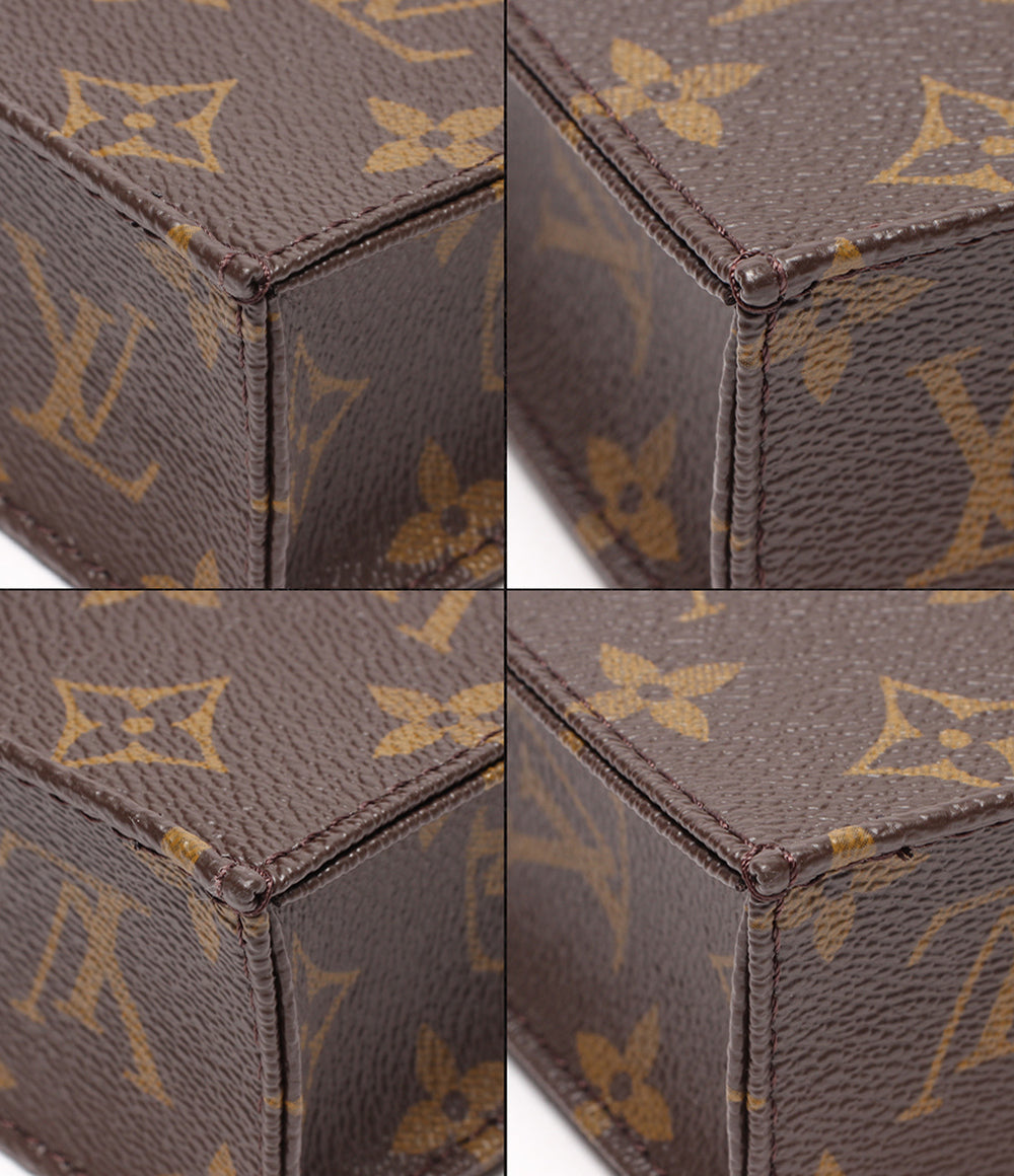 美品 LOUIS VUITTON 2WAYハンドバッグ ショルダーバッグ 斜め掛け 肩掛け プティット サックプラ モノグラム M81295 レディース ルイ・ヴィトン