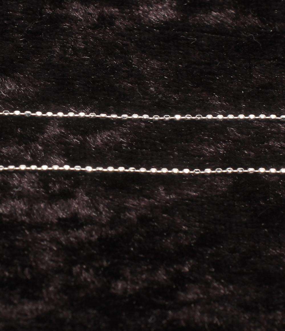 美品 ネックレス K18WG ダイヤ 0.20ct レディース