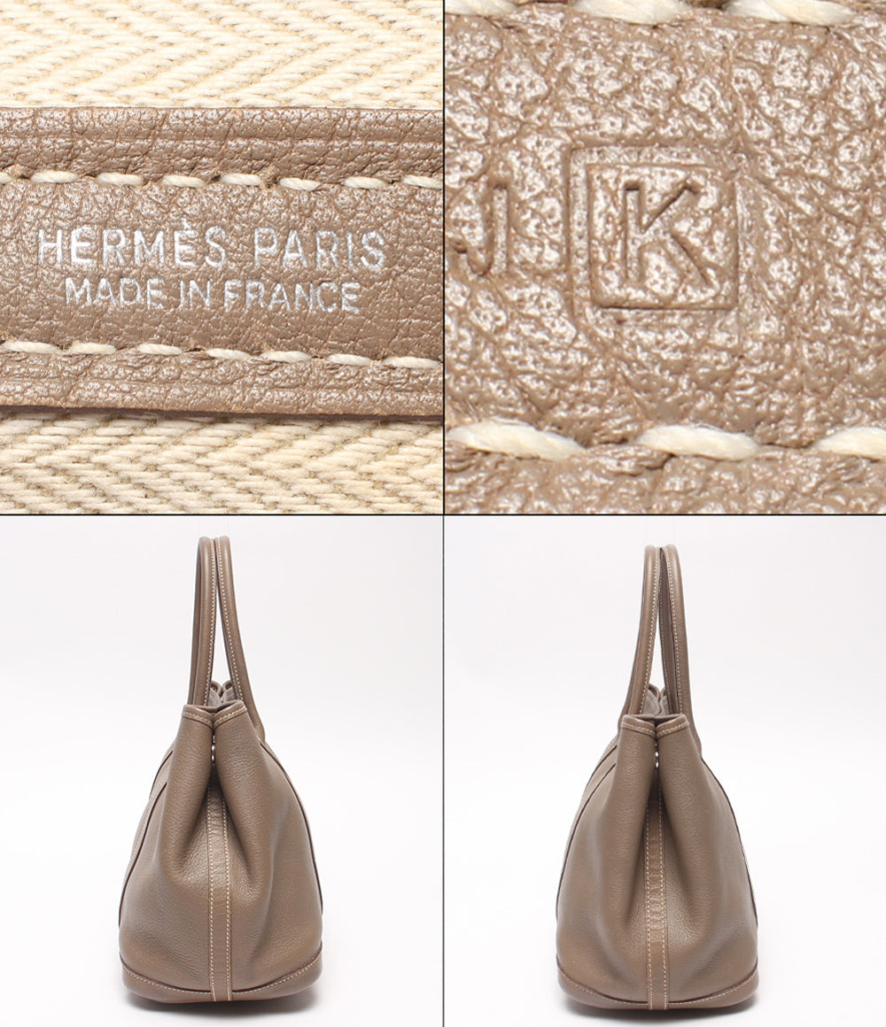 HERMES ハンドバッグ □K刻印 シルバー金具 ガーデンパーティTPM レディース エルメス